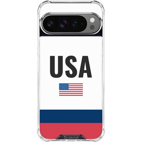 USA American Flag Google Pixel 10 Pro Clear Case
